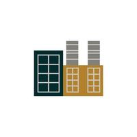 iconos de edificios industriales perfectos para su aplicación, web o proyectos adicionales vector