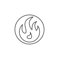 perfect fire icon for your app, web or additional projects vector