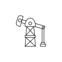 oil mine icon perfect for your app, web or additional projects vector