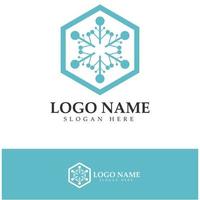 Neuron logo or nerve cell logo design,molecule logo illustration template icon with vector concept