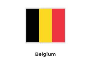 The National Flag of Belgium vector