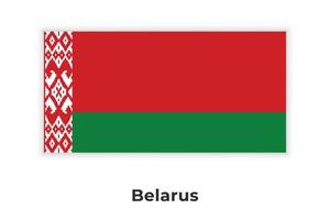 The National Flag of Belarus vector