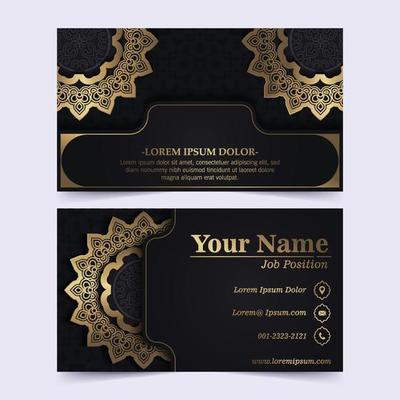 Luxury Mandala business card template