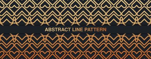 elegant dark and gold geometric pattern background vector