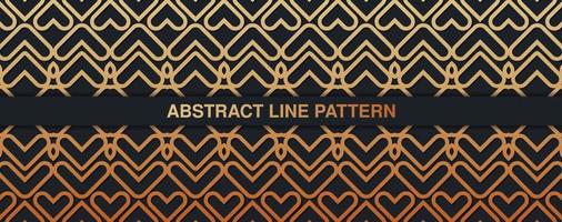 elegant dark and gold geometric pattern background vector