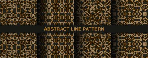 Collection of seamless ornamental ethnic patterns vector