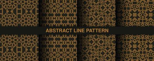 Collection of seamless ornamental ethnic patterns vector