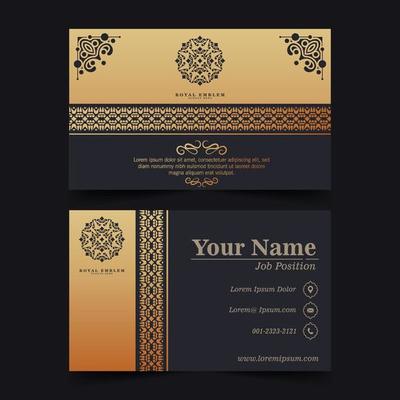 Luxury ornamental logos and business cards template