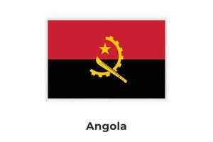 The National Flag of Angola vector