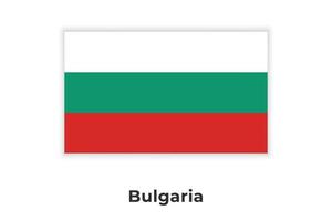 la bandera nacional de bulgaria vector