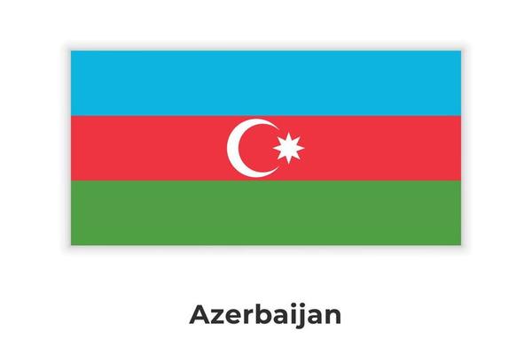 The National flag of Azerbaijan