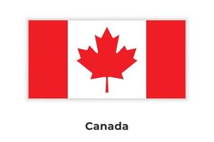 la bandera nacional de Canadá vector