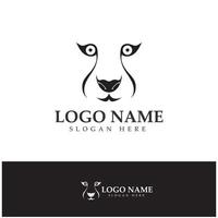 cheetah logo with flat silhouette and color packed with modern concept vector