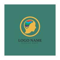 logotipo de neurona o diseño de logotipo de célula nerviosa, icono de plantilla de ilustración de logotipo de molécula con concepto de vector