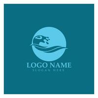 water wave,wave beach vector illustration design logo template