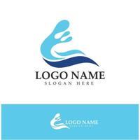 water wave,wave beach vector illustration design logo template