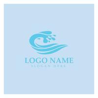 water wave,wave beach vector illustration design logo template