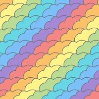 Seamless pattern with multicolored clouds, vector background