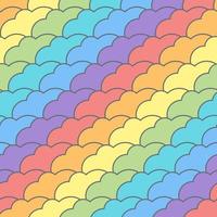 Seamless pattern with multicolored clouds, vector background