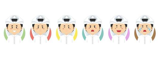Qatar Avatar with Various Expression vector