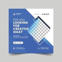 Creative Business Promotion Social Media Facebook Instagram Square Post or Webinar Banner Design Template Health and Medical vector