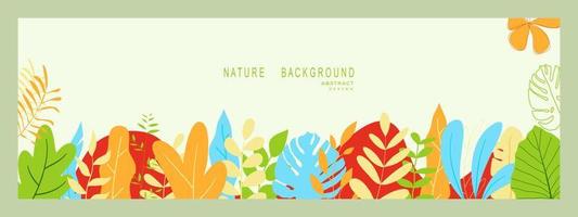 fondos abstractos de la naturaleza. estilo minimalista de moda. varias formas configuran plantillas de diseño buenas para la tarjeta de fondo saludo papel tapiz folleto volante invitación y otros. ilustración vectorial vector