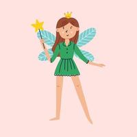 Tooth Fairy with Magic Wand vector