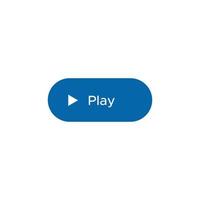 Play button icon vector for web or mobile app
