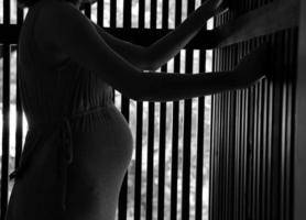 Pregnant woman in prison photo