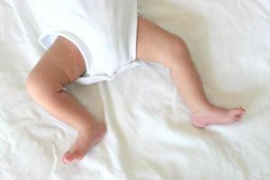 Closeup baby's feet, Healthy with mother for new family concept photo