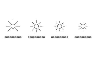 brightness handphone vector for website symbol icon presentation