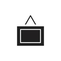 wall frame vector for website symbol icon presentation
