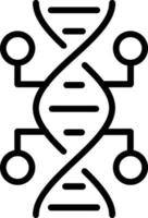 Dna Vector Line Icon