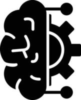 Artificial Intelligence Vector Glyph Icon