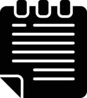 Notepad  Vector Glyph Icon