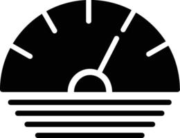 Speedo Meter Glyph Icon vector