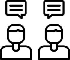 Conversation Vector Line Icon