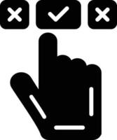 Choice Glyph Icon vector