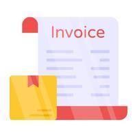 Premium download icon of invoice vector