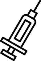 Syringe Vector Line Icon