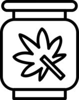 Marijuana Vector Line Icon