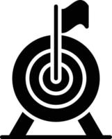 Goal Glyph Vector Icon