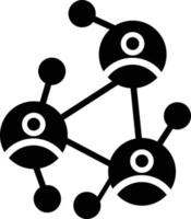 Networking Glyph Icon vector