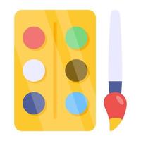 Trendy vector design of paint palette