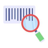 Editable design icon of barcode scanning vector