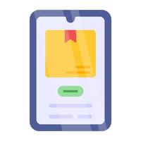 Perfect design icon of mobile parcel vector