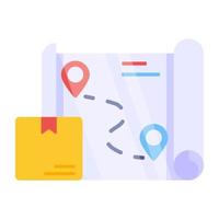 Vector design of parcel tracking