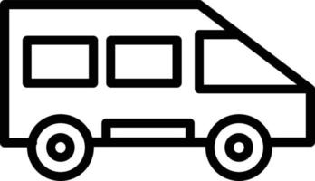 Van Vector Line Icon