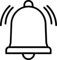 Alarm Bell Vector Line Icon