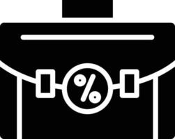 Briefcase Glyph Icon vector